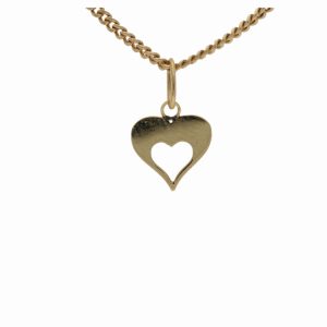 Hänge 18k guld hjärta