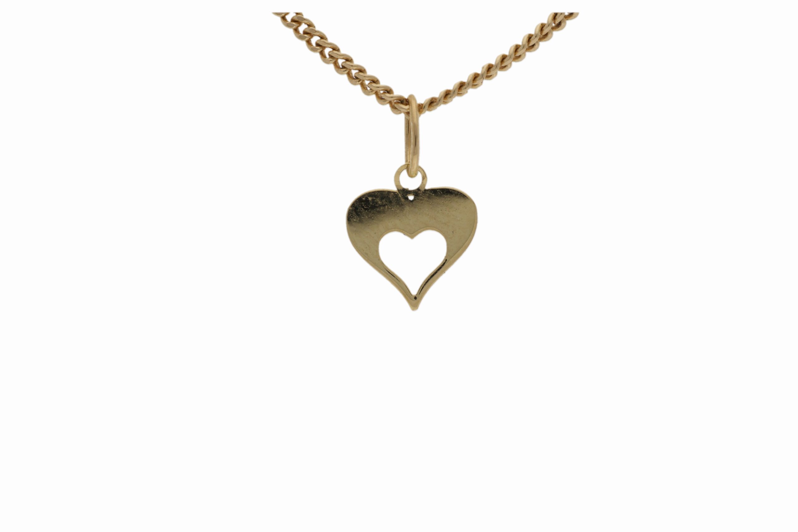 Hänge 18k guld hjärta