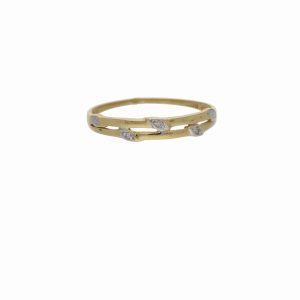 Ring 18k guld med briljanter
