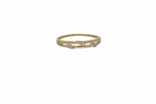 Ring 18k guld med briljanter