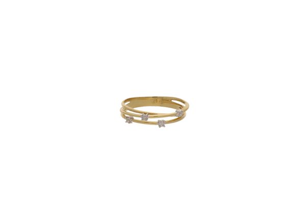 Ring 18k guld med briljanter