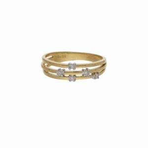 Ring 18k guld med briljanter