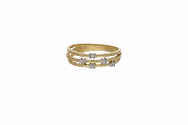 Ring 18k guld med briljanter